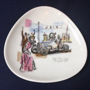 Vintage Opal-Remiwagon Baujahn 1913 Hand Painted Johann Haviland plate